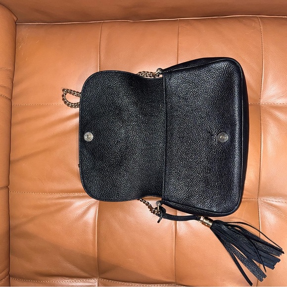 Gucci bag black with gold chain - crossbody style - Picture 5 of 6